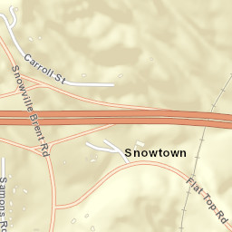 Snowtown Alabama Street Map