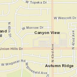 Canyon View Arizona Street Map