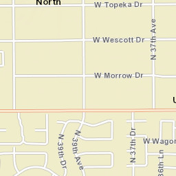 Amberwood North Arizona Street Map