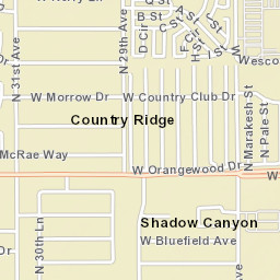 Country Ridge Arizona Street Map