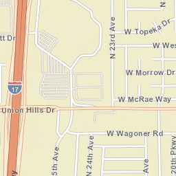 18614-18998 N 23rd Ave Phoenix AZ Street Map