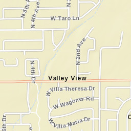 Valley View Arizona Street Map