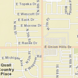 Quail Country Place Arizona Street Map