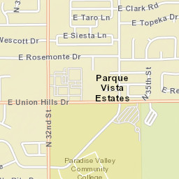 Parque Vista Estates Arizona Street Map