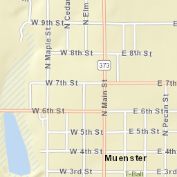 609-627 N Oak St, Muenster, TX 76252 Street Map