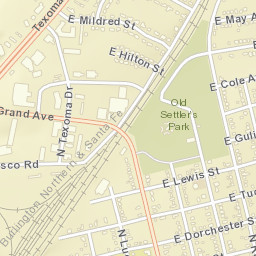 1897-2023 Texas 91, Sherman, TX Street Map