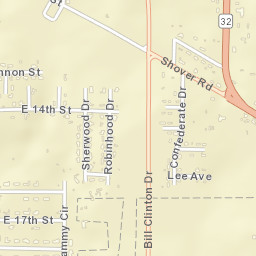 Pines Addition Arkansas Street Map