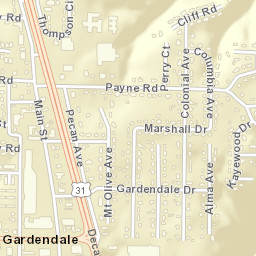 Gardendale Alabama Street Map