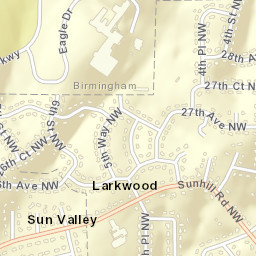 Larkwood Alabama Street Map