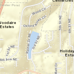 Centercrest Alabama Street Map