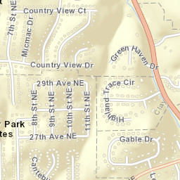 Arrowhead Alabama Street Map