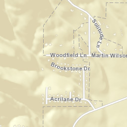Echo Hills Alabama Street Map