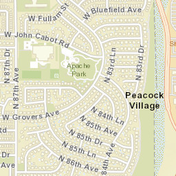 Peacock Village Arizona Street Map