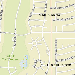 Dunhill Place Arizona Street Map
