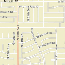 Morado Encanto Arizona Street Map