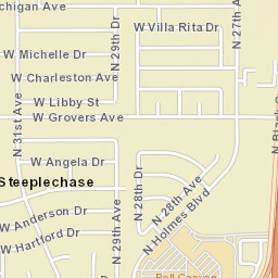 Steeplechase Arizona Street Map