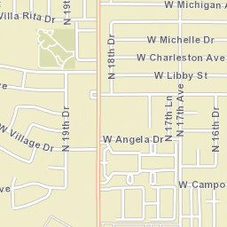 1733-1899 W Angela Dr Phoenix AZ Street Map