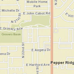Pepper Ridge Arizona Street Map