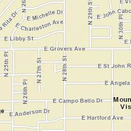 Mountain Vista Arizona Street Map