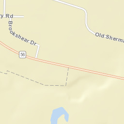1305 Sherman Drive, Whitesboro, TX Street Map