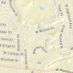 800-898 Western Hills East Drive, Sherman Street Map