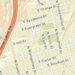 1077-1099 North Sam Rayburn Freeway Street Map