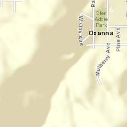 Oxanna Alabama Street Map