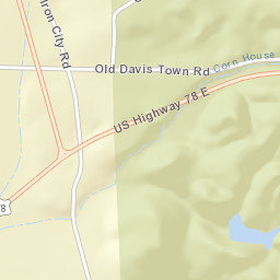 Old Davisville Alabama Street Map