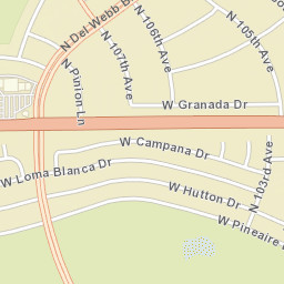 17001 North Del Webb Boulevard, Sun City Street Map