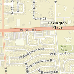 Lexington Place Arizona Street Map