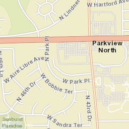 Parkview North Arizona Street Map