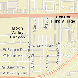 Central Park Village Arizona Street Map
