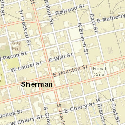 101-109 West Houston Street, Sherman, TX Street Map