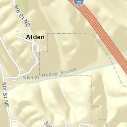 Alden Alabama Street Map