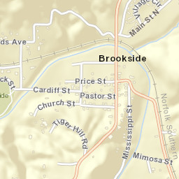 Brookside Alabama Street Map