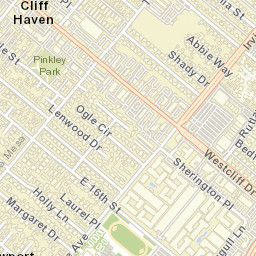 Cliff Haven California Street Map