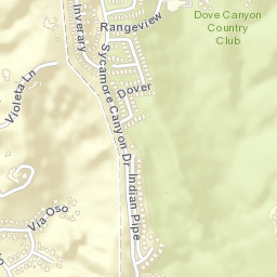 Dove Canyon California Street Map