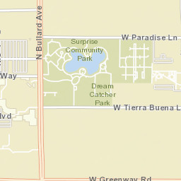 16337-16713 North Bullard Avenue, Surprise Street Map