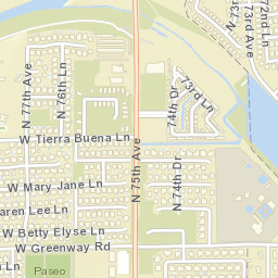 7699 West Greenway Road Peoria AZ Street Map