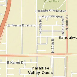 Sandalwood Arizona Street Map