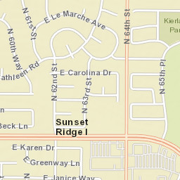 Sunset Ridge I Arizona Street Map
