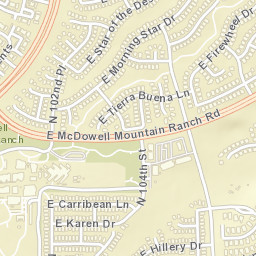 10181-10239 East 102nd Way, Scottsdale Street Map