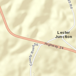 Lester Junction Arkansas Street Map
