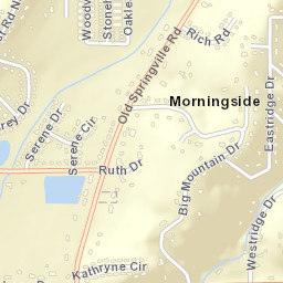 Morningside Alabama Street Map