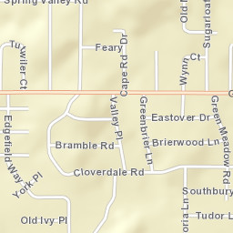 Spring Valley Alabama Street Map