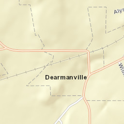 DeArmanville Alabama Street Map