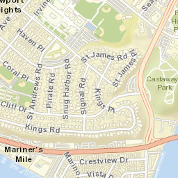 Bay Shores California Street Map