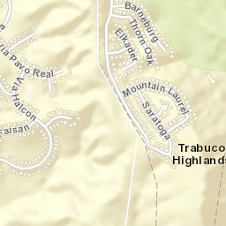 Trabuco Highlands California Street Map