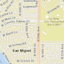 5645-5699 West Hearn Road Glendale AZ Street Map