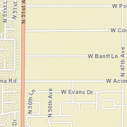 4947-5017 W Banff Ln Glendale AZ Street Map